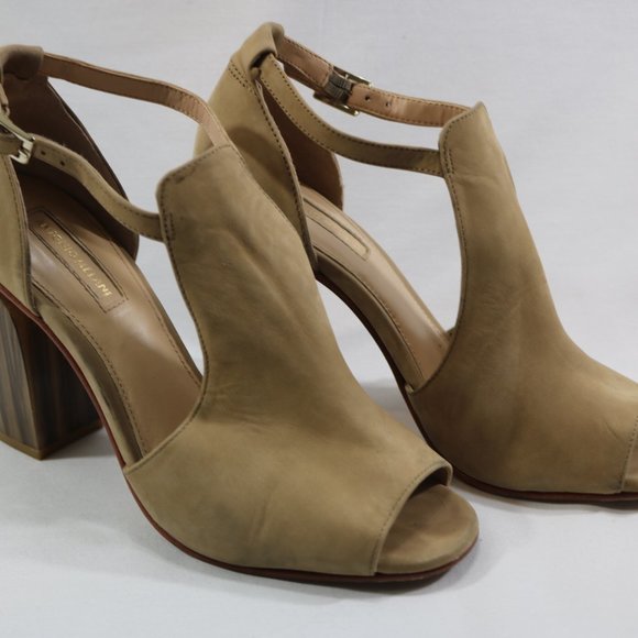 Antonio Melani Tan Suede Tortoise Heels Dress Shoes – Size 8 - Picture 2 of 6